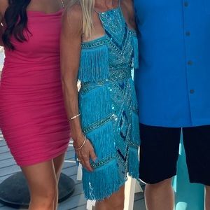 ASOS luxe fringe dress